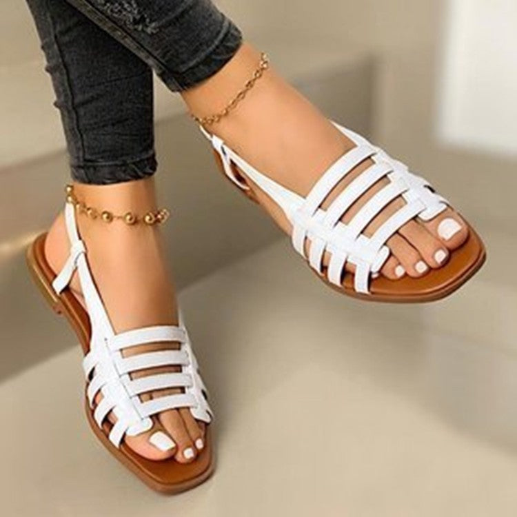 Women’s Woven Flat Sandals Lightweight Summer Casual Shoes