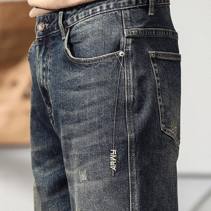 casual straight leg denim pants teen style