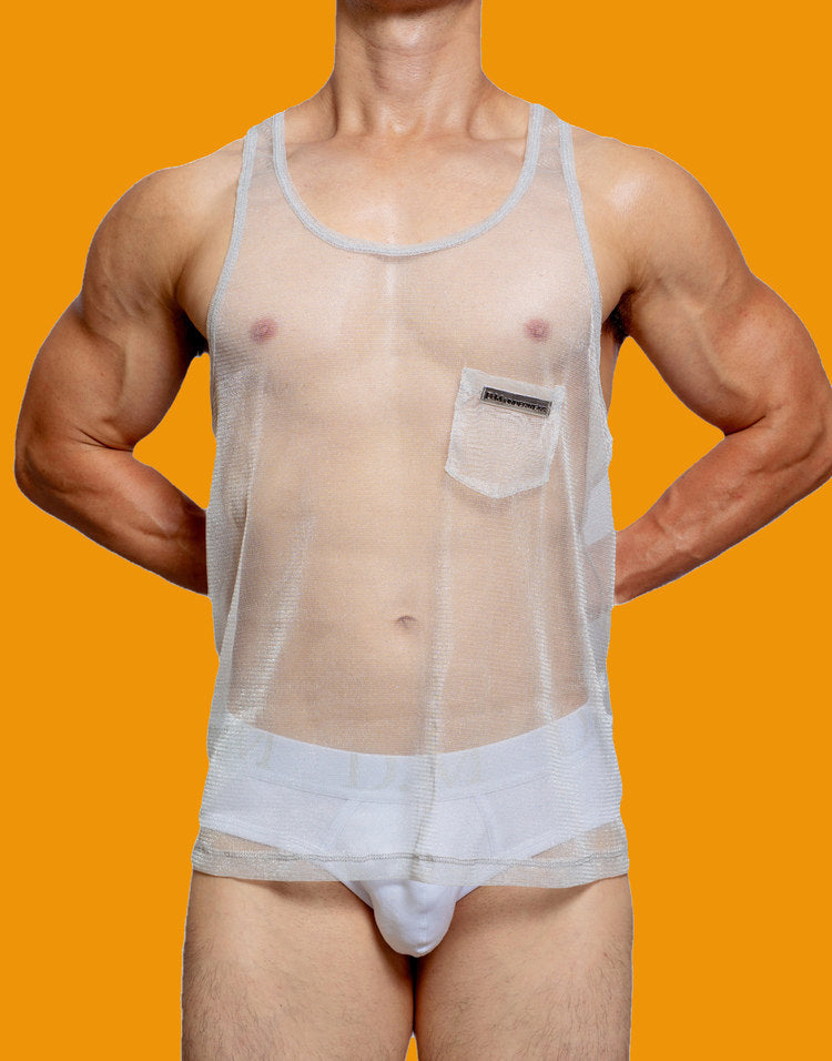 Men’s Mesh Tank Top – Lightweight Breathable Sleeveless Vest