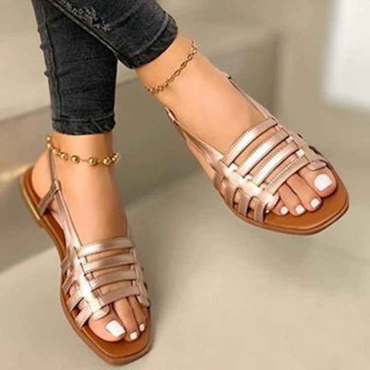 Women’s Woven Flat Sandals  Lightweight Summer Casual Shoes