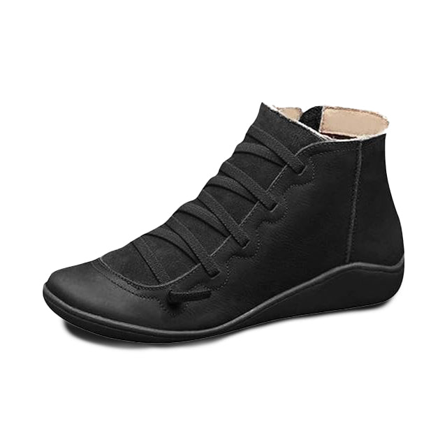 Women’s Orthopedic Lace-Up Boots – Lightweight, Supportive & Non-Slip Wide Fit