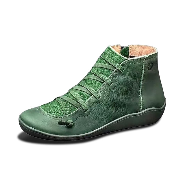 Women’s Orthopedic Lace-Up Boots – Lightweight, Supportive & Non-Slip Wide Fit