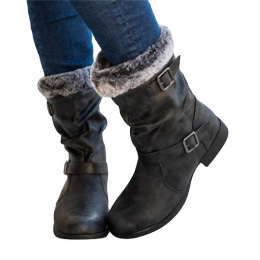 insulated womens winter boots anti slip sole